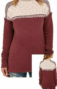 Free People Berry Combo Snowbunny Sweater NWT S